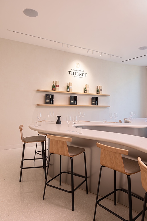 La sala di degustazione